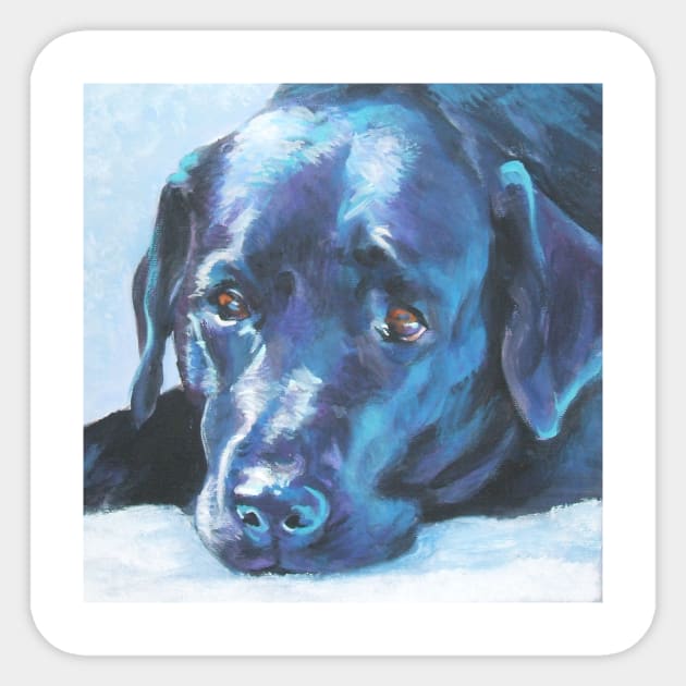 Labrador Retriever Fine Art Painting Sticker by LASHEPARD